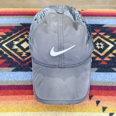 Nike Golf Tailwind Vented Running Hat Cap Black Strapback Black Men's One Size