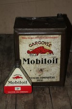 MOBILOIL 20L Öldose / shell oil can oil tin bidon huile olieblik emailschild