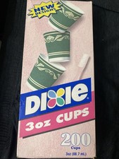 Dixie Cups 200 Count Neoclassical Design 3oz Bathroom Cups NOS Sealed Vintage