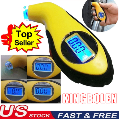 #ad Tire Pressure Gauge Digital Gauge Meter Tester Bike Car Truck LCD Display PSI $2.49