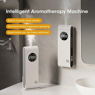 Automatischer Aromatherapie Diffusor Wandmontage USB Wiederaufladbar Lufterfrischer Cloc