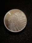 Silver  .9999 Fine 1 Troy Oz Silver Round Liberty Buffalo Indian