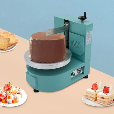 Cake Cream Spreading Coating Smearing Machine Automatic Cake Wiping Machine Blue