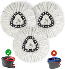 3 Pack Mop Replace Head, Refill Replacements Compatible for O Cedar Spin Mop