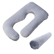 Pregnancy Pillow Replacement Cover Compatible with Momcozy Pillows, Removable...