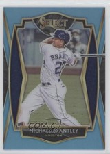 2021 Panini Select Premier Carolina Blue Prizm 18/35 Michael Brantley #129 9o3