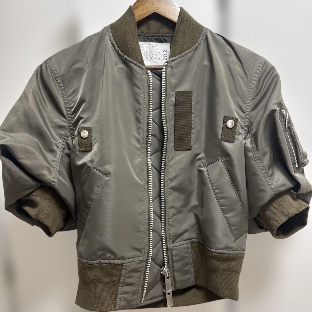 USED SACAI BOMBER JACKET GOOD M-12E3A | eBay