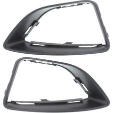 For Ford Fusion Fog Light Cover 2010-2012 Driver & Passenger Pair Textured Black
