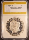 1884 O MORGAN DOLLAR DMPL MONSTER CAMEO-LIQUID MIRRORS-MEGA LUSTER-MS+++++ NR!!!