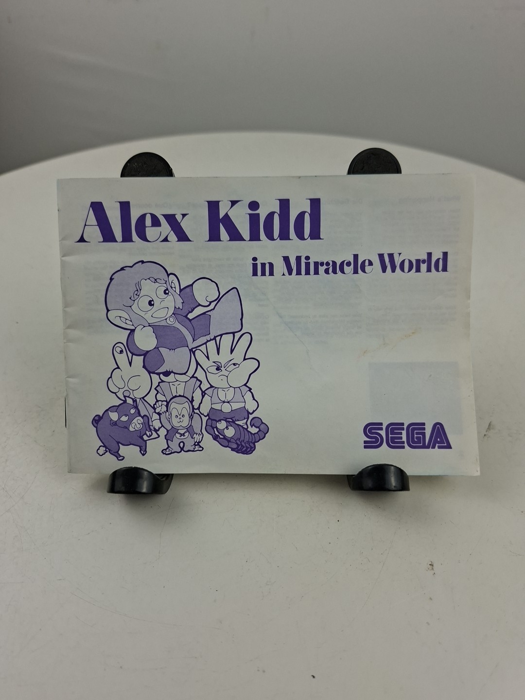 SEGA Master System notice Alex Kidd in Miracle World EUR / En Bon état