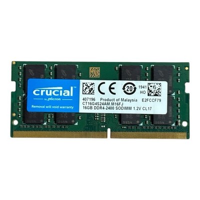 Crucial 16GB DDR4 2400MHz SoDiMM CT16G4S24AM.M16FJ Memory RAM