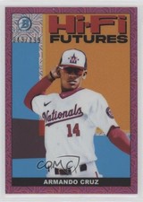 2022 Bowman Hi-Fi Futures Mega Box Pink Mojo Refractor 43/199 Armando Cruz 0a6