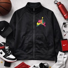 Jordan Boys' Jumpman Classics Logo Nike Air Zippered Sweater Size 5-6 Youth