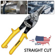 Heavy Duty Steel Straight Cut Tin Tinman Snip Sheet Metal Shears Scissors