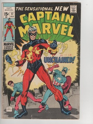 Captain Marvel #17 VG- 1968 Series 1st appearance new Captain Marvel Gil Kane C