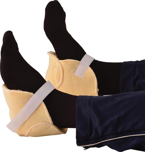 Heel Protectors with Sheepskin Fleece Comfort, One Pair