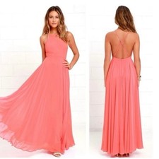 Lulus Mythical Kind of Love Pink Maxi Dress Size Small