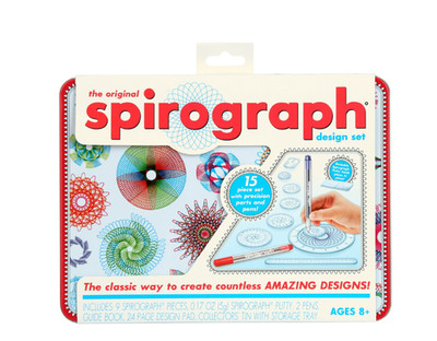 Spirograph Design Tin Set Original Super Deluxe Toy Kids Art Case Travel BEST