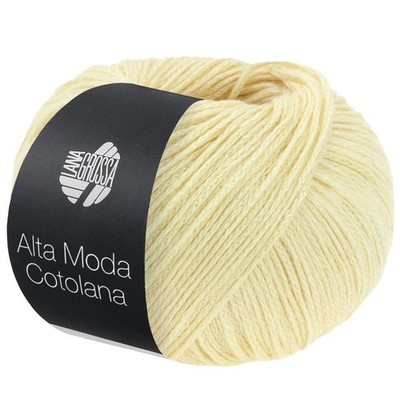Wolle Kreativ! Lana Grossa - Alta Moda Cotolana Fb. 68 zartgelb 50 g