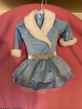 Weissman Child s Dance Costume Light Blue And White Faux Fur Size IC