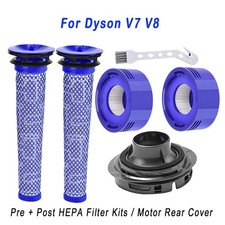 Replacement Filter and Motor Rear Cover Kit for Dyson V7 V8 Vacuum Cleaner