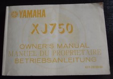 Yamaha XJ750 1983 manuale uso manutenzione originale inglese francese tedesco
