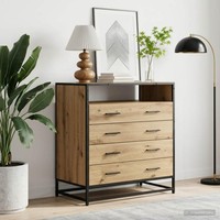 Schubladenschrank 4-Schublade Artisan-Eiche 70 X 41 X 83,5 Cm