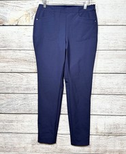 RLX Ralph Lauren Womens Golf Trousers Pants Size 6P Navy Blue Stretch Side Zip