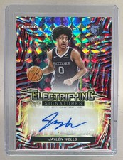 Jaylen Wells 2025 Topps Finest Red Black Geometric Electrifying Auto 10/10