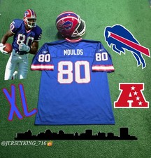 Vintage Puma NFL 1999 Buffalo Bills Eric Moulds #80 Blue Home Jersey  XL