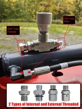 M14 Bi-Directional Hydraulic Flow Control Valve For Chinese Mini Excavators