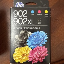 Genuine HP 902XL Black HP 902 Regular Color Ink Cartridges Exp 12/2027 SEALED