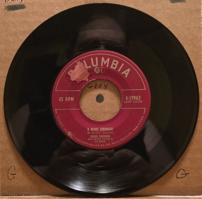 Sarah Vaughan: Spring Will Be Late This Year/A Blues Serenade - Columbia 45RPM 