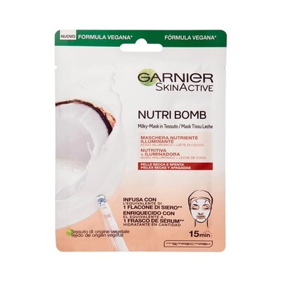 Garnier Skin Active Nutri Bomb Stoffmaske Nutr/Aufheller mit Kokosnuss