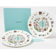 Set di 2 piatti da dessert Tiffany & Co. 5th Avenue 19 cm con scatola