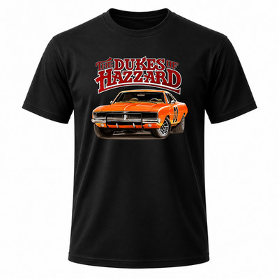 The Dukes of Hazzard Men's Black Graphic T Shirt