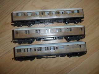 Collection of LNER Coaches for Hornby OO Gauge Model Railway Train Sets.