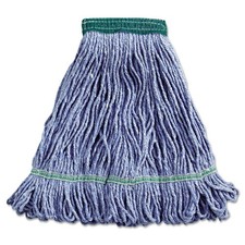 Boardwalk 502BLEA 5 in. Super Loop CO/SYN Fiber Wet Mop Heads - Blue, Medium New
