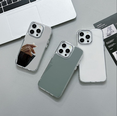 Fashion Cosmetic Mirror Glass Phone Case For iPhone  12 13 14 15 16 Pro Max
