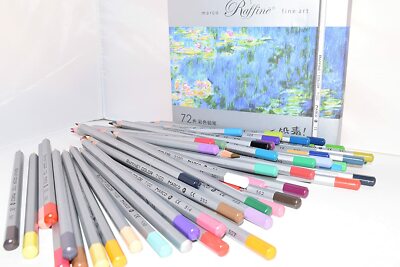 72 Colors Marco Fine Art Drawing Oil Base Pencil Set Fr Artist Sketch