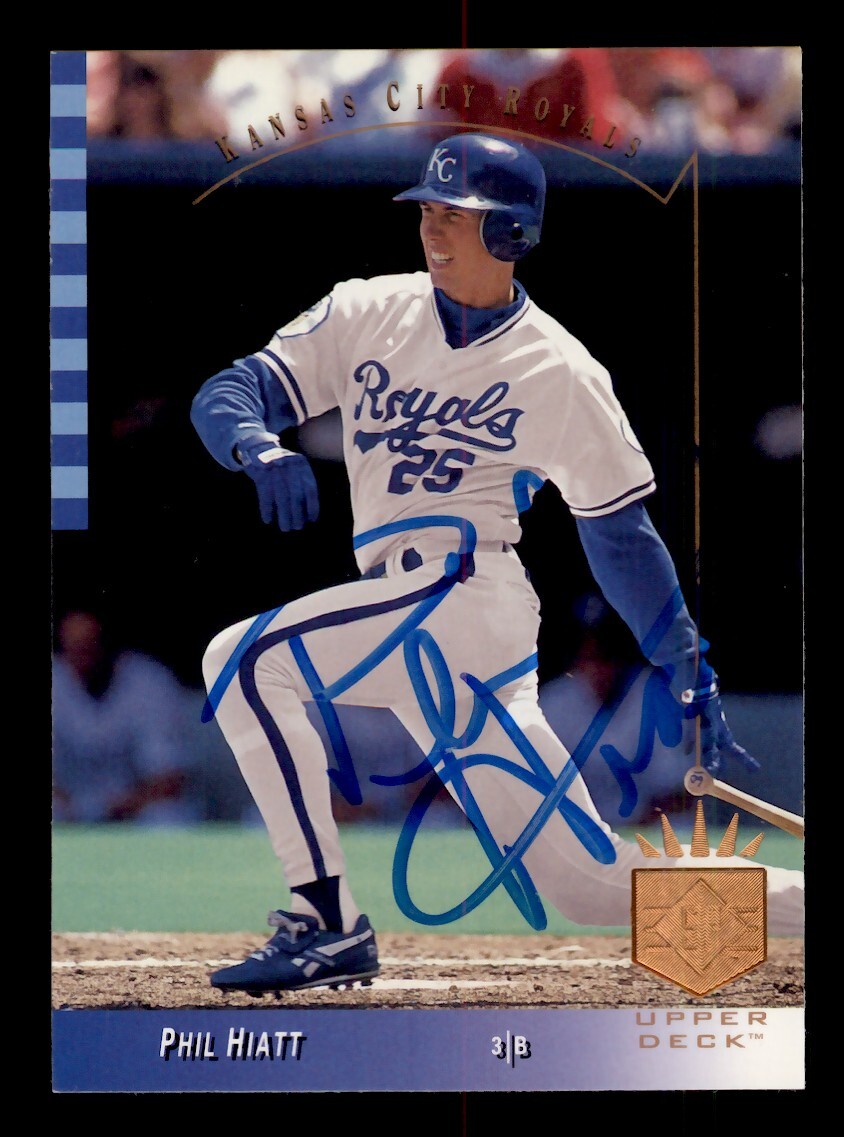 SIGNED 1993 UPPER DECK SP #229 PHIL HIATT AUTOGRAPH KANSAS CITY ROYALS