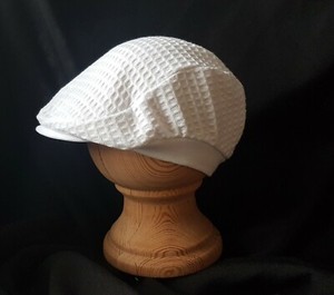 baby boy white flat cap
