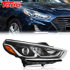 Fit 2018 2019 Hyundai Sonata Halogen Headlight Passenger Side 92102-C2500