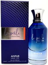 ANFAR LA PERLE POUR HOMME EAU DE PARFUM SPRAY FOR MEN 3.0 Oz / 85 ml BRAND NEW!