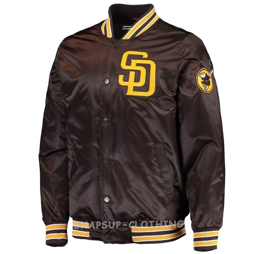 Nike San Diego Padres Brown Baseball MLB Light Weight Jacket 1/4