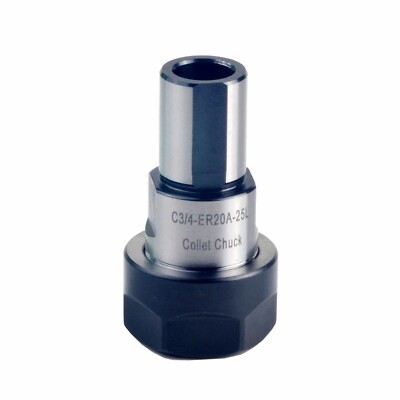 NEW 3/4'' STRAIGHT SHANK ER20 COLLET CHUCK TOOL HOLDR GAGE LENGTH 1.0'' USA SELL