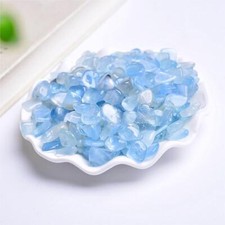 7-9mm Lodowy błękit Szkło morskie Kawałki szkła Odłamki szkła Kryształ Kamienie Dekoracja 100g