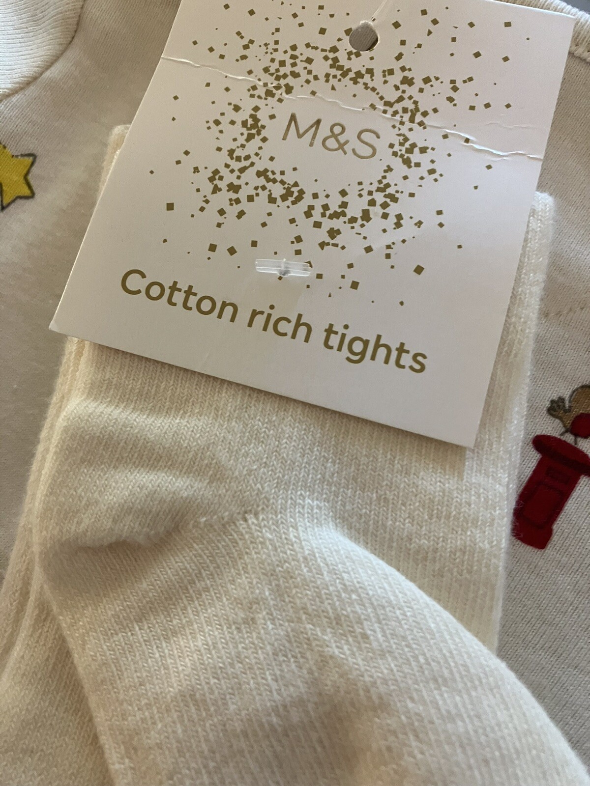 M&S Baby Girls Christmas Outfit, 69 Months, BNWT, Dress, Tights