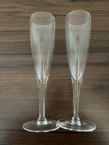 2er Set Sektflöte Hochzeit Toasten Gläser ~ 8,5"