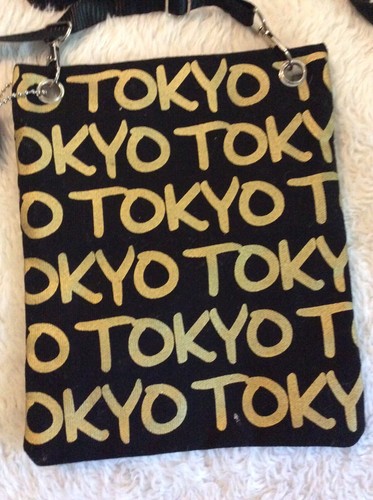 Robin Ruth "TOKYO” Shoulder Crossbody Bag Black Gold NWOT - Picture 3 of 3